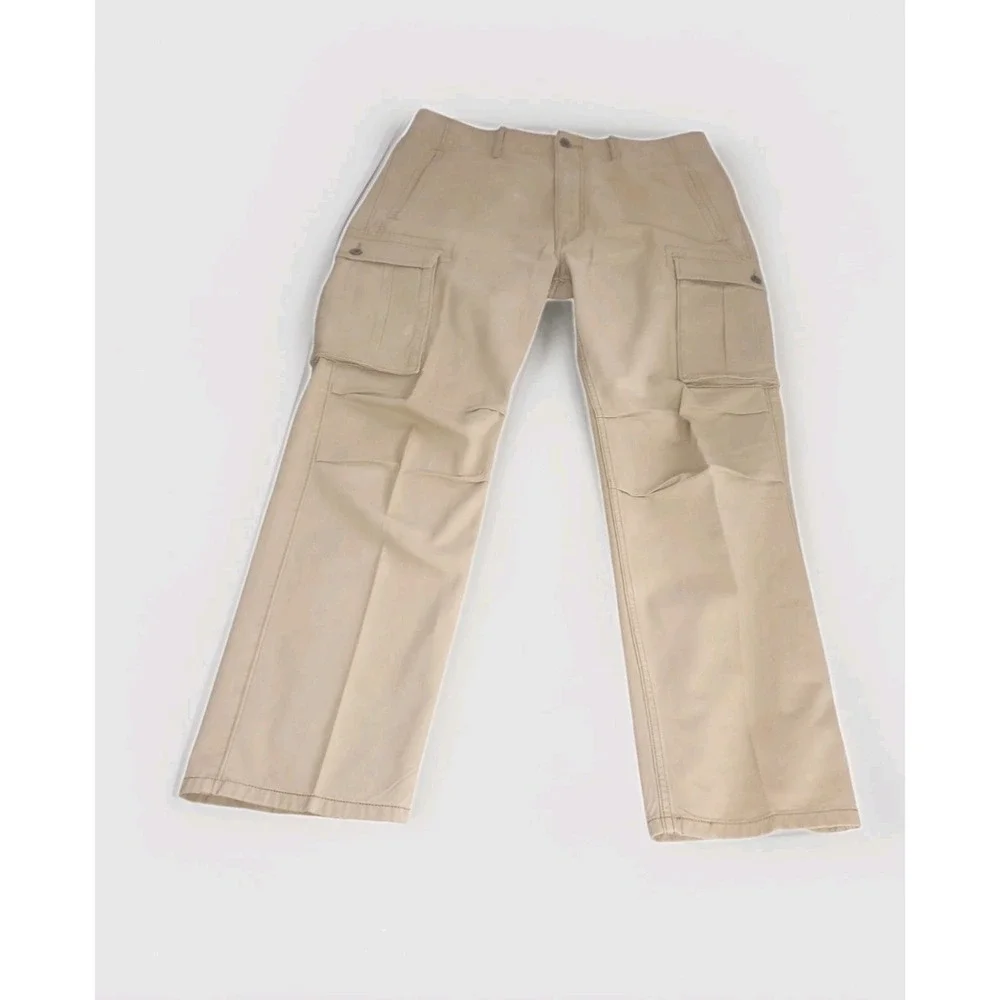 Levis 12462 Pants Mens 34 x 32 Ace Military Cargo Tan Beige Baggy Y2K